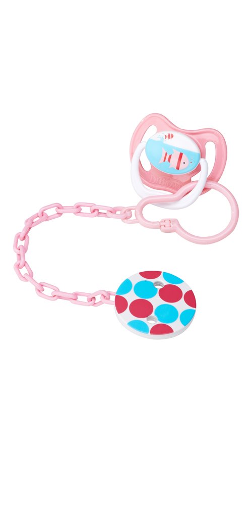 Dr. Brown's Kid's Pacifier Chain Baby Soother Clip (Multicolour)