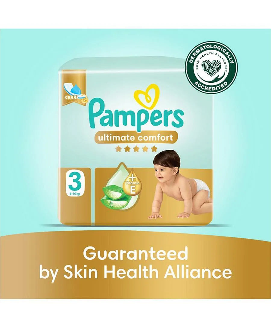 Pampers Ultimate Comfort Tape Style Diapers Size 3 6–10kg 62 Pcs dubai