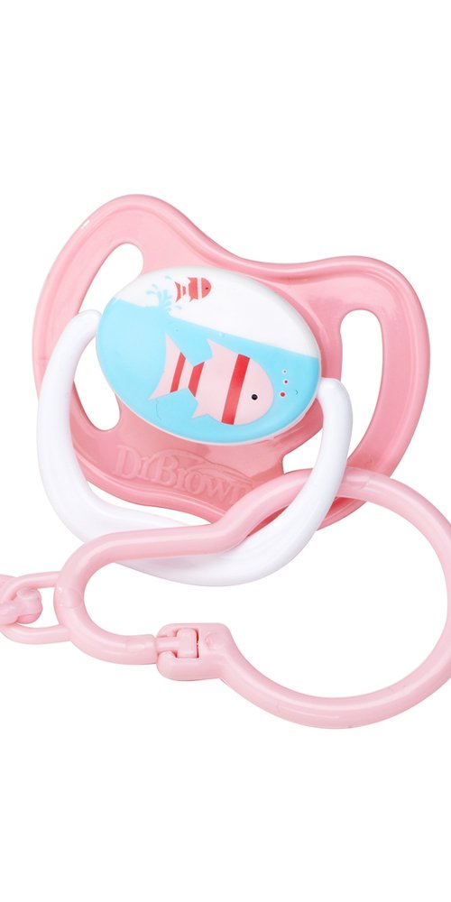 Dr. Brown's Kid's Pacifier Chain Baby Soother Clip (Multicolour)