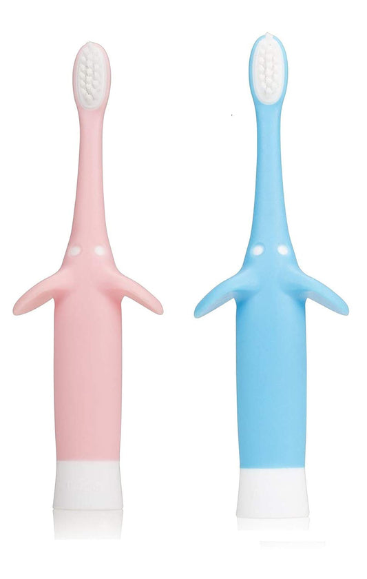 Dr. Brown's Infant-to-Toddler Toothbrush, Pink and Blue