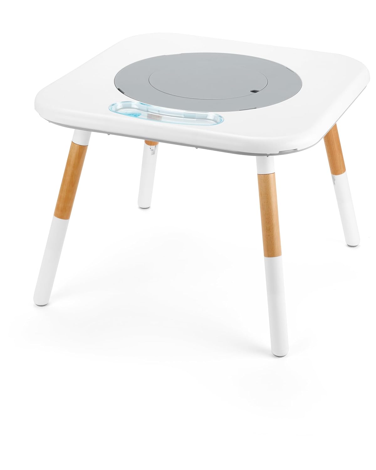 Skip Hop Discoverosity Montessori-Inspired 3-Stage Baby Activity Center & Play Table, Interactive Play Center Grow-with-Me Functionality White 4 Months+ Explore & More
