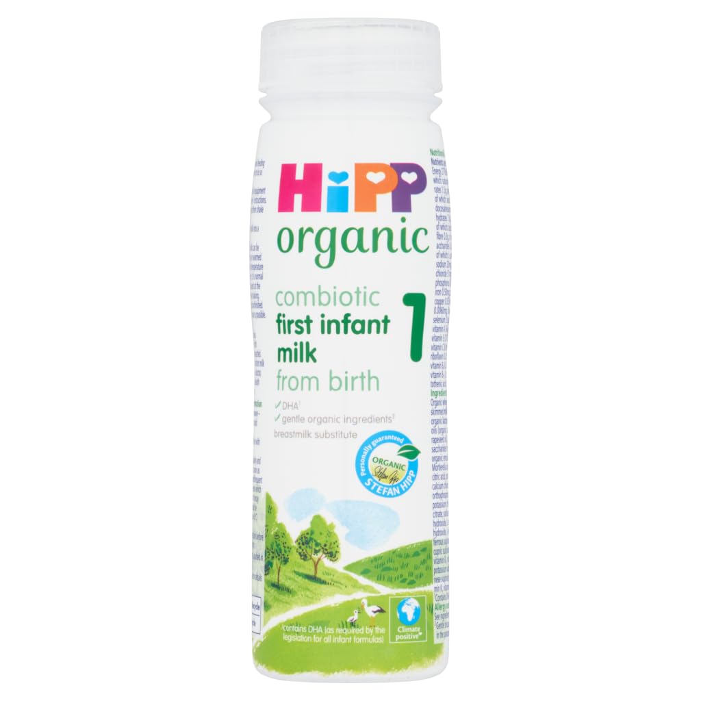 HiPP Organic 1 First Infant Baby Milk Powder Formula, from Birth, 800g (Pack of 6)
