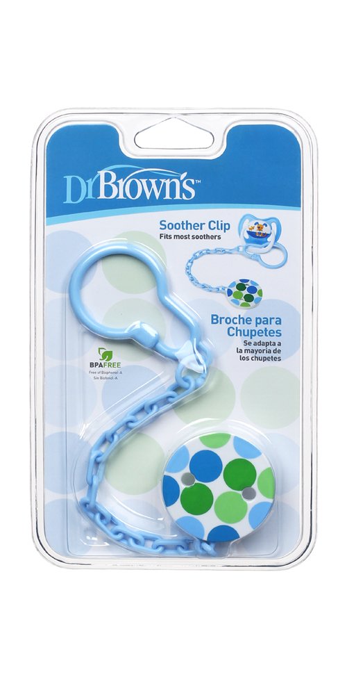 Dr. Brown's Kid's Pacifier Chain Baby Soother Clip (Multicolour)