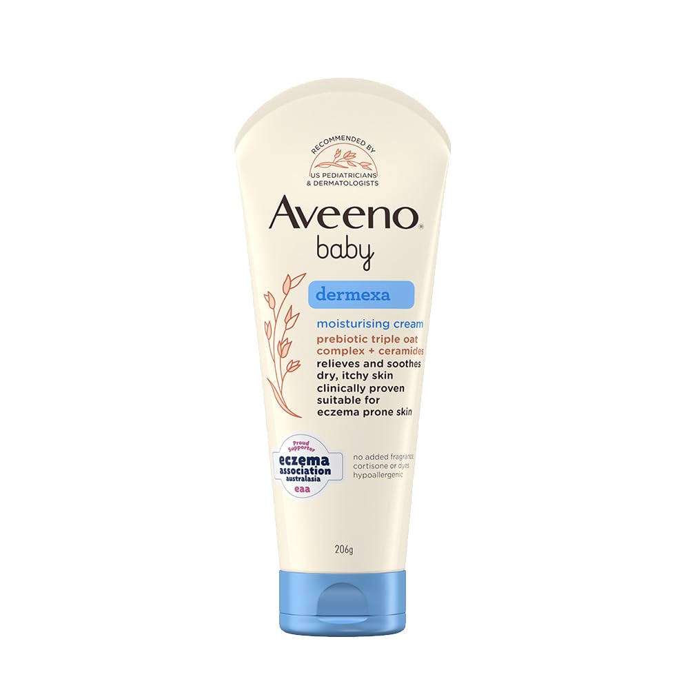 Aveeno Baby Dermexa Moisturising Cream 100G With Triple Oat Complex And Ceramides To Soothe And Relieve Dry, Itchy, Sensitive Skin|Us Pediatrician Recommended|No Added Fragrance, Cortisone Or Dyes