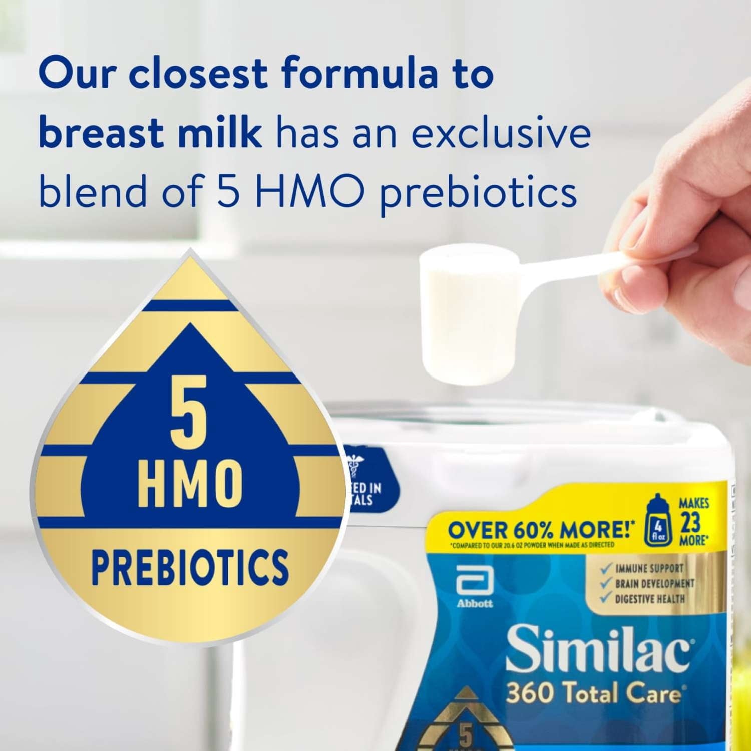 Similac 360 Total Care Baby Formula Powder, 34-oz Tub