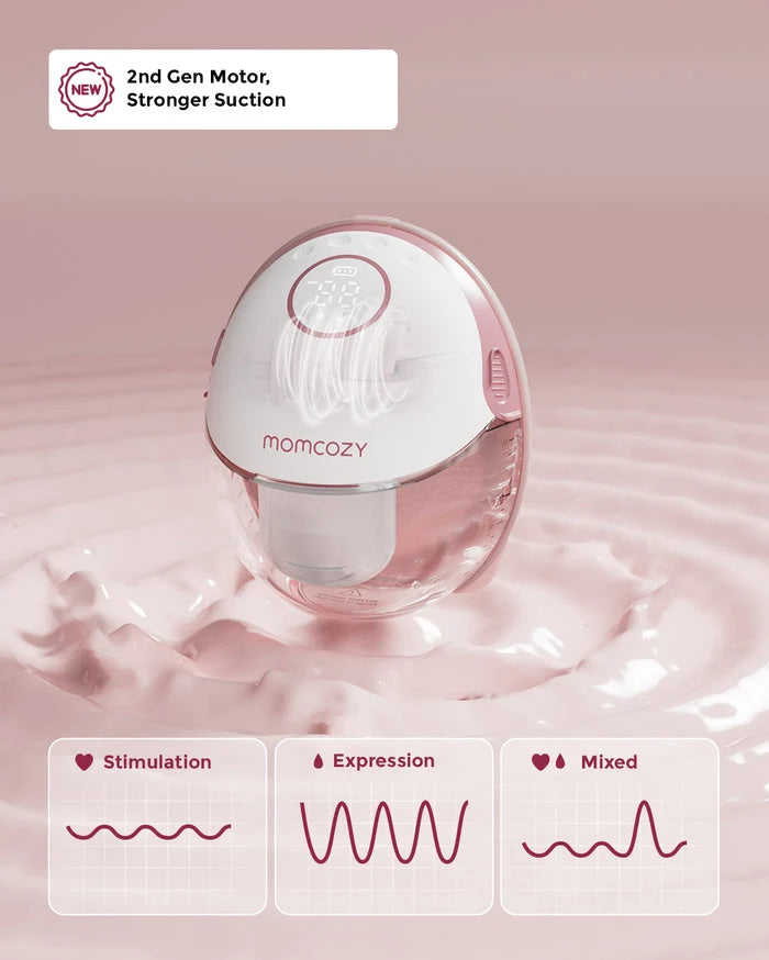 Momcozy - Mobile Style™ Hands-free Double Breast Pump M6 - Red