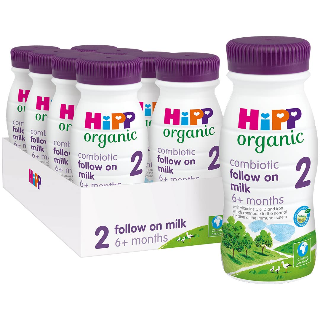 HiPP Organic 2 Follow On Baby Milk Powder Formula, from 6 Months, 800g (Pack of 6)