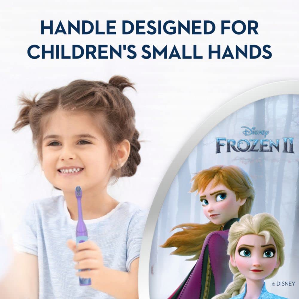 Oral B Pro-Health Jr. Battery Powered Kid's automatic Toothbrush featuring Disney's Frozen, Soft, 1 ct