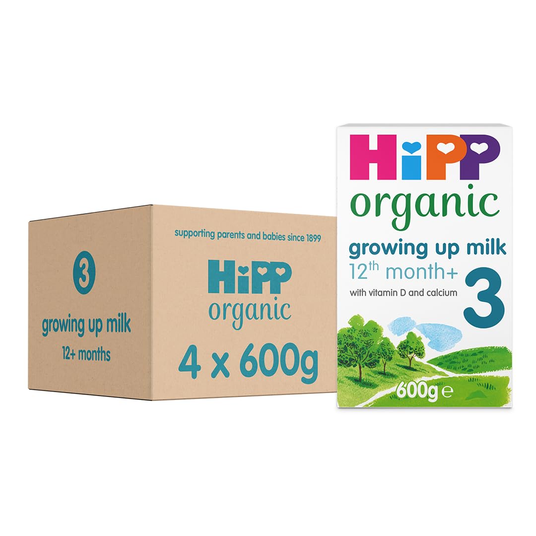 HiPP Organic 3 Growing Up Baby Milk Powder Formula, from 12 Months, 800g (Pack of 6)