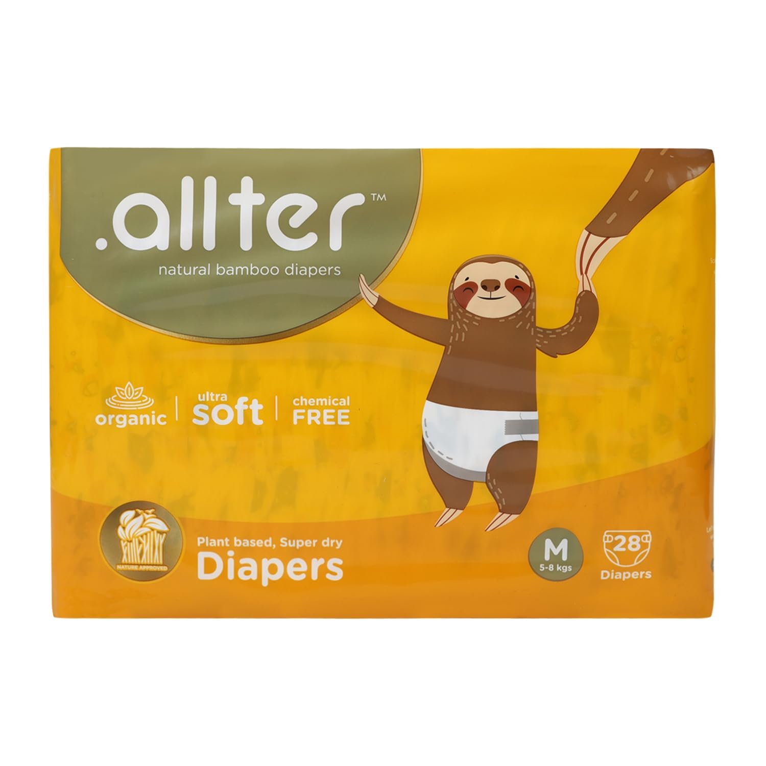 .allter Organic Bamboo Pant Style Baby Diapers L Size (13-17 Kg)|24 Count (Pack Of 1)|Rash Free, Super Absorbent, 3X Softer, with Wetness Indicator | Explorer