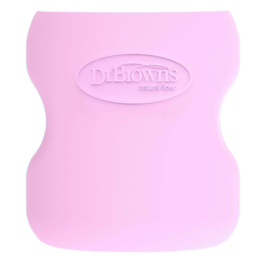 Kidsland Wide Neck Glass Bottle Sleeve 5 oz - Light Pink