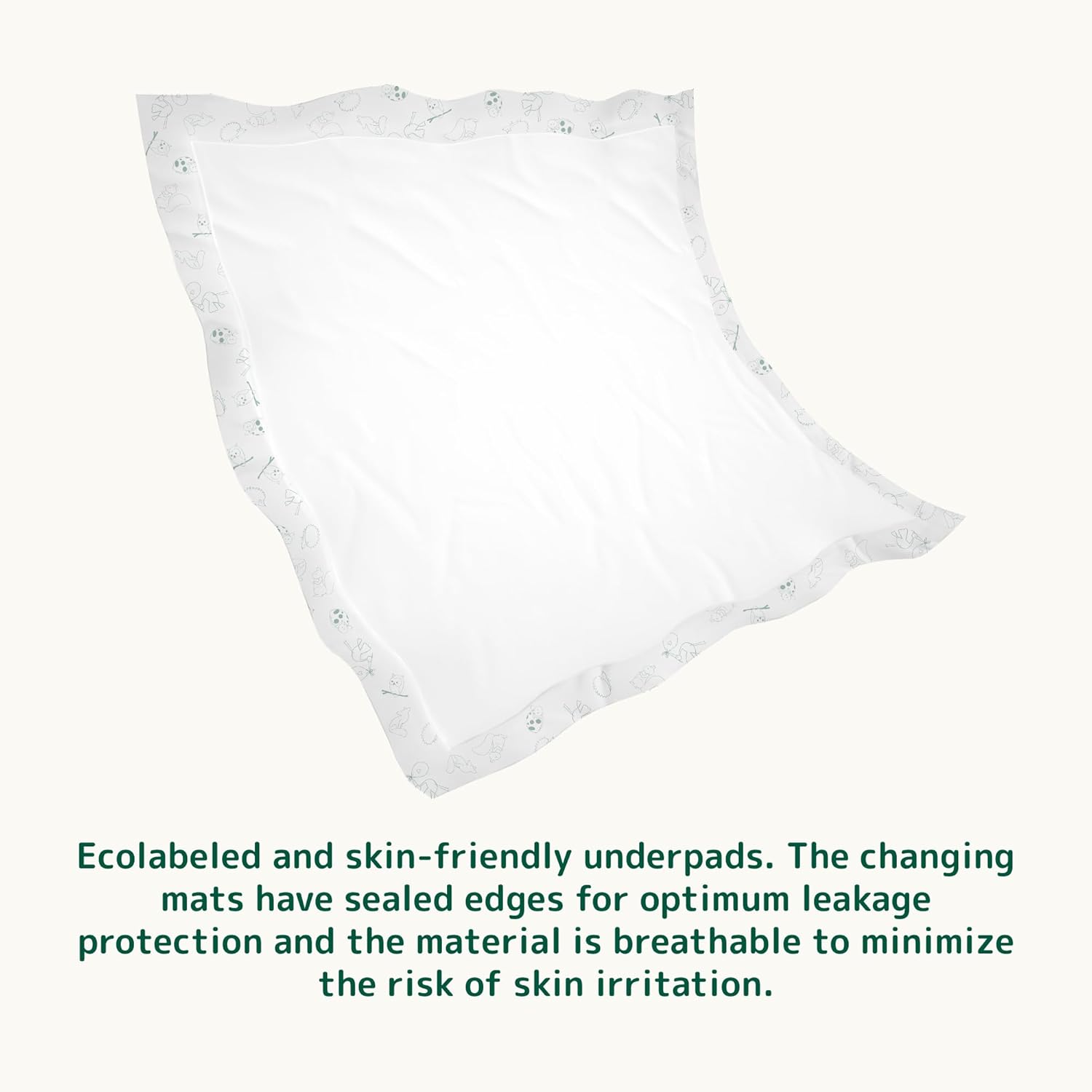 Bambo Nature Baby Disposable Changing Mats, Ultra Soft For Comfort, Ultra Absorbent, Bed Wetting Leakage Protection,