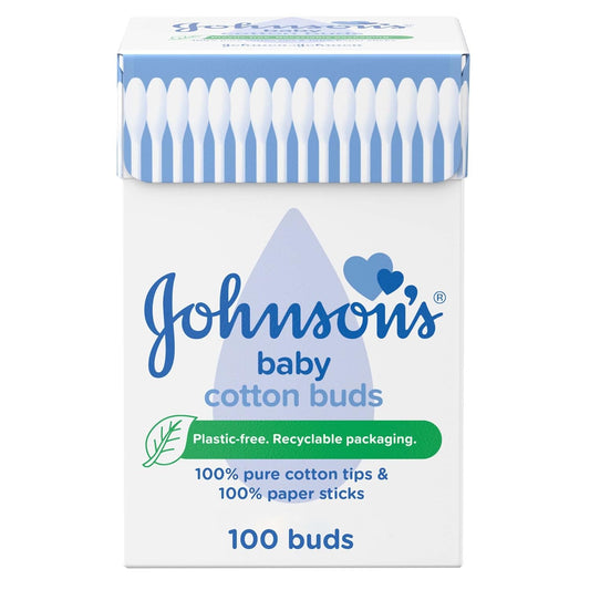 Johnson's Baby Cotton Swab - 200 Count, Round, Soft for Delicate Skin