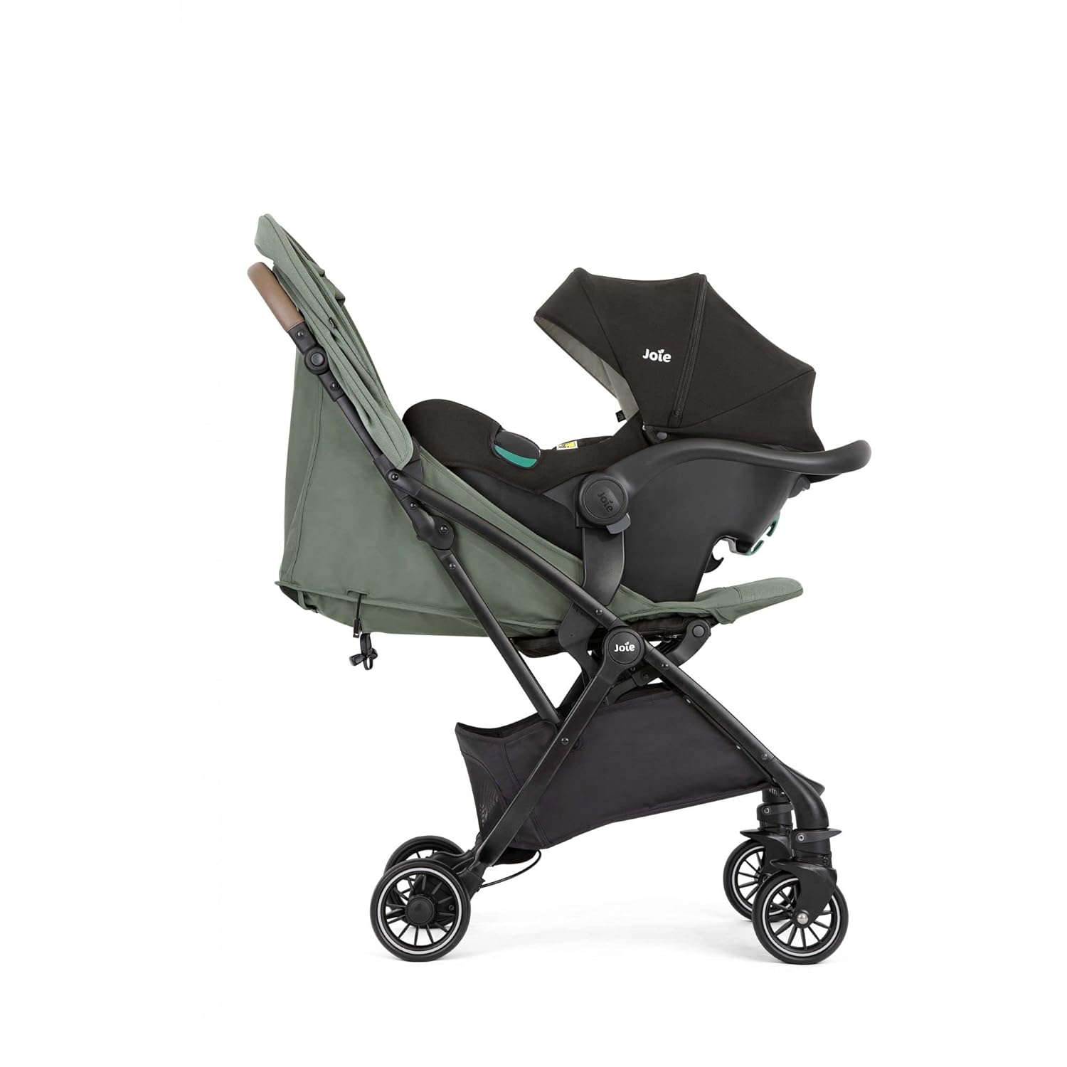 Joie Tourist 3in1 Compact Stroller - Compact Fold Pram with 5-Point Harness Lightweight Stroller for Baby Suitable from Birth to 15 kg, Approx 3 Years