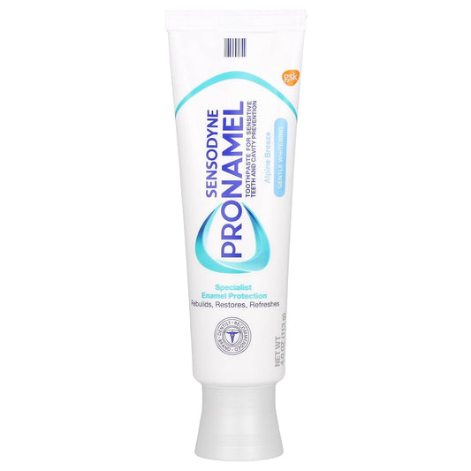 Sensodyne ProNamel Toothpaste, Fluoride, Gentle Whitening, Alpine Breeze, 4 oz.