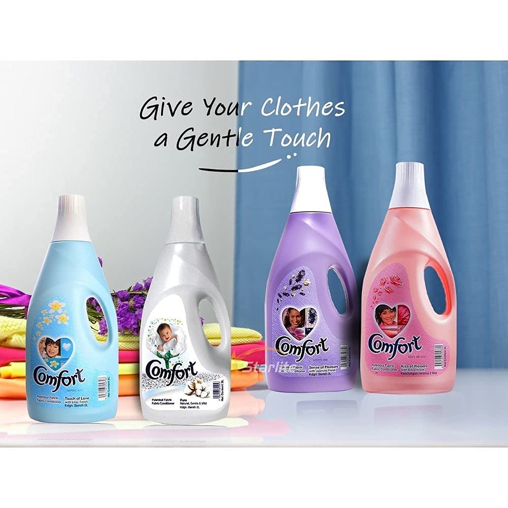 Comfort Imported Fabric Conditioner |Liquid| Touch Of Love With Lilac Fresh | 7 Benefits in 1 | 2L(68235039)