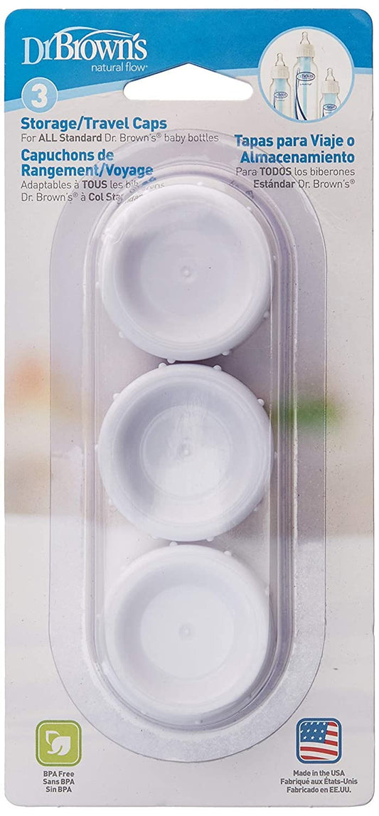 Dr. Brown's Natural Flow Standard Storage Travel Caps Replacement (9 Count)