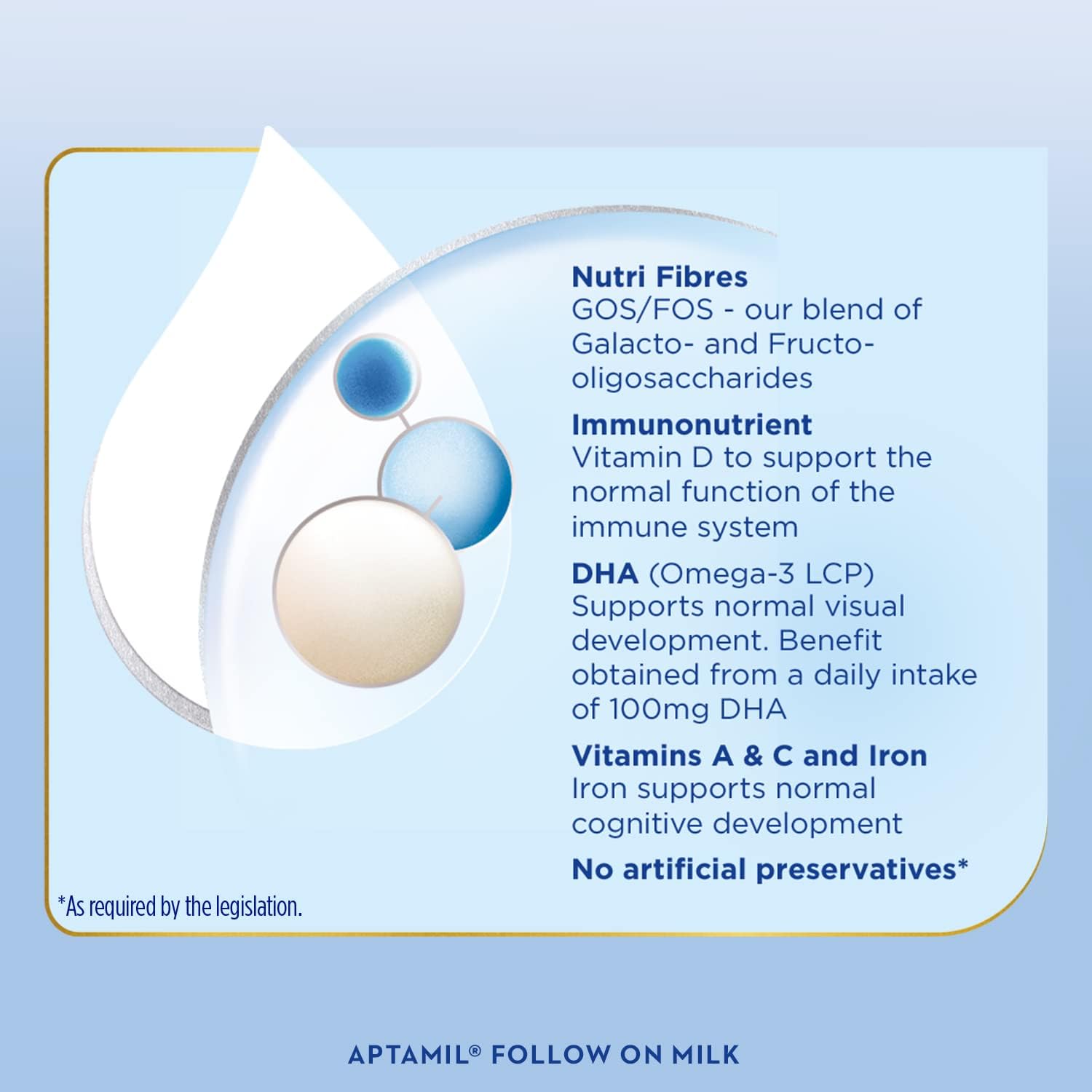 Aptamil 2 Follow On Baby Milk Powder Formula, 6-12 Months, 800 g