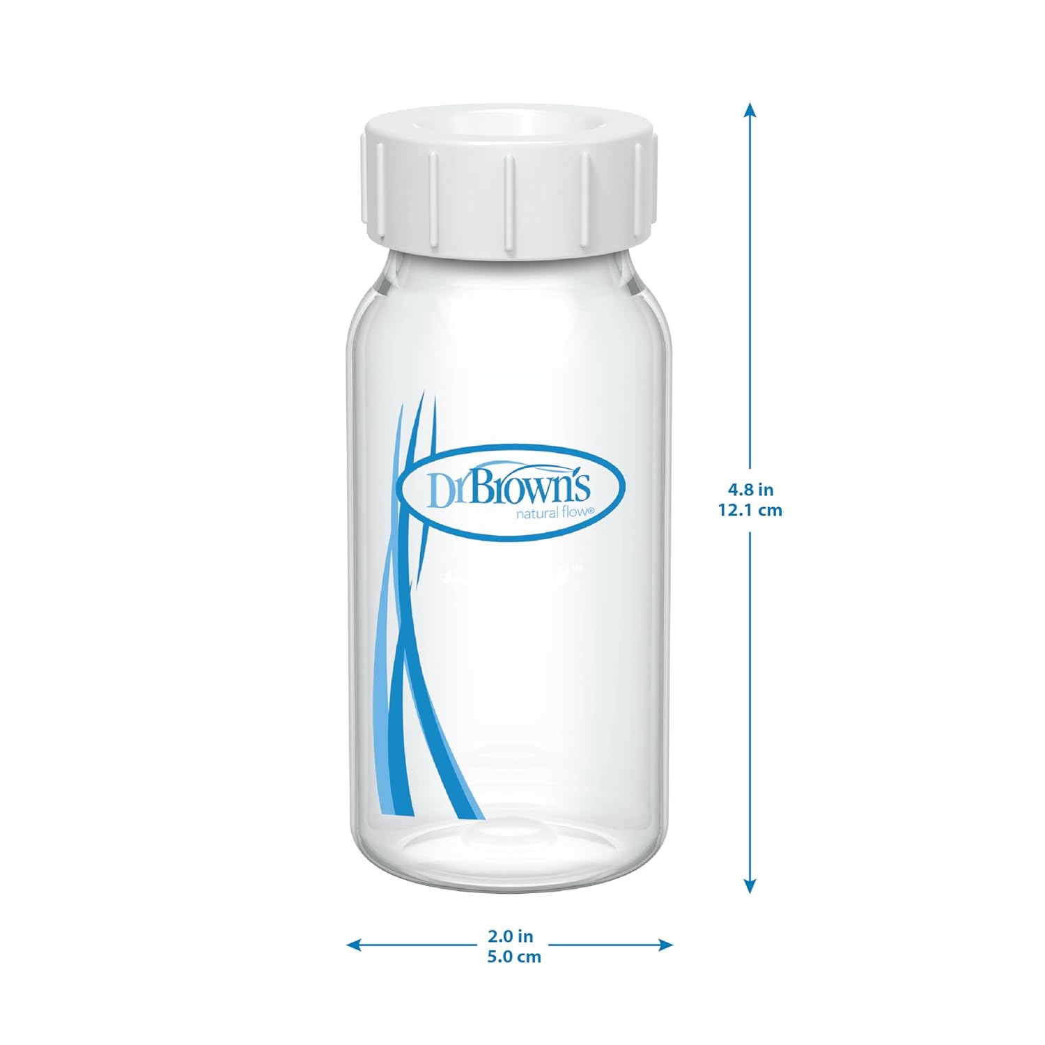 Dr. Brown's Narrow Neck Breastmilk Collection Bottles,4-Pack