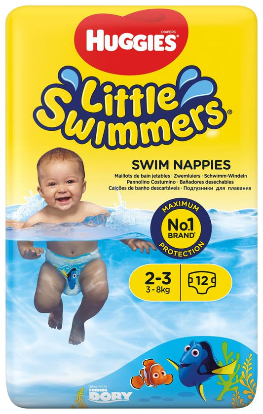 Huggies Little Swimmers Disposable Swim Diapers, X-Small (7lb-18lb.), 12-Count