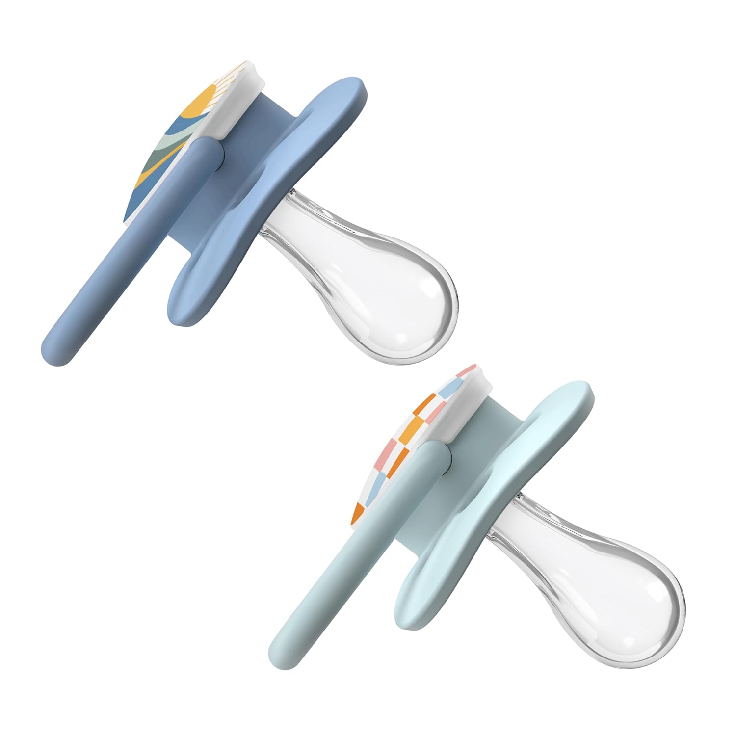 Dr. Brown's Silicone Advantage Baby Pacifiers, Stage 1, 2Count, Blue
