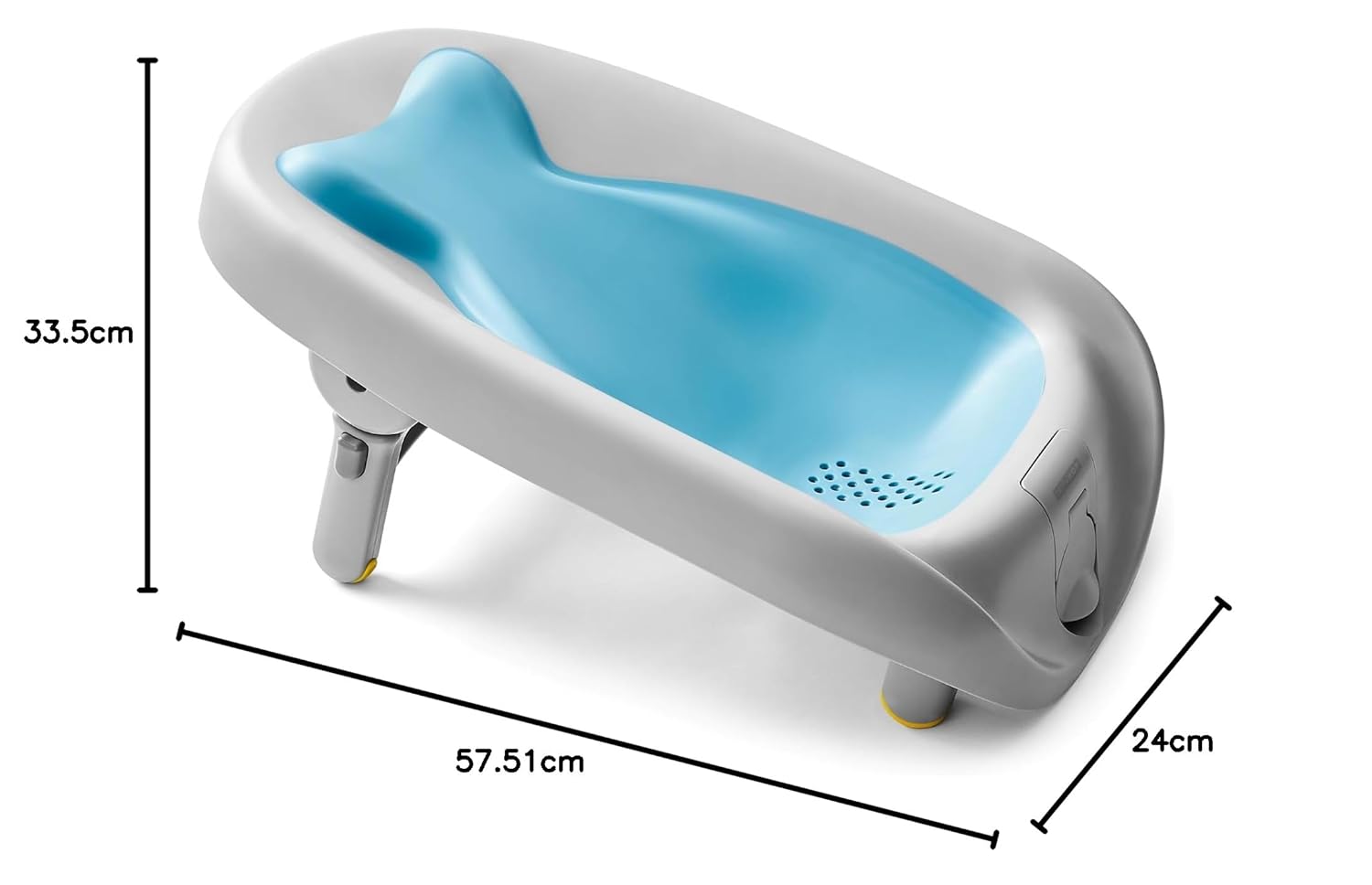 Skip Hop Moby Recline & Rinse Bather,Pack of 1,Blue