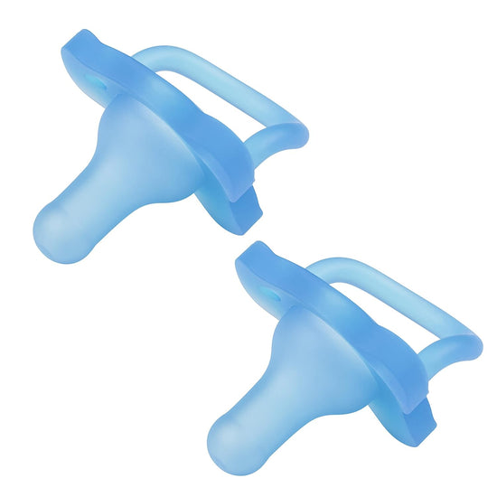 Dr. Brown's Happypaci 100% Silicone Pacifier, 0M+, Blue, 2 Count - Baby