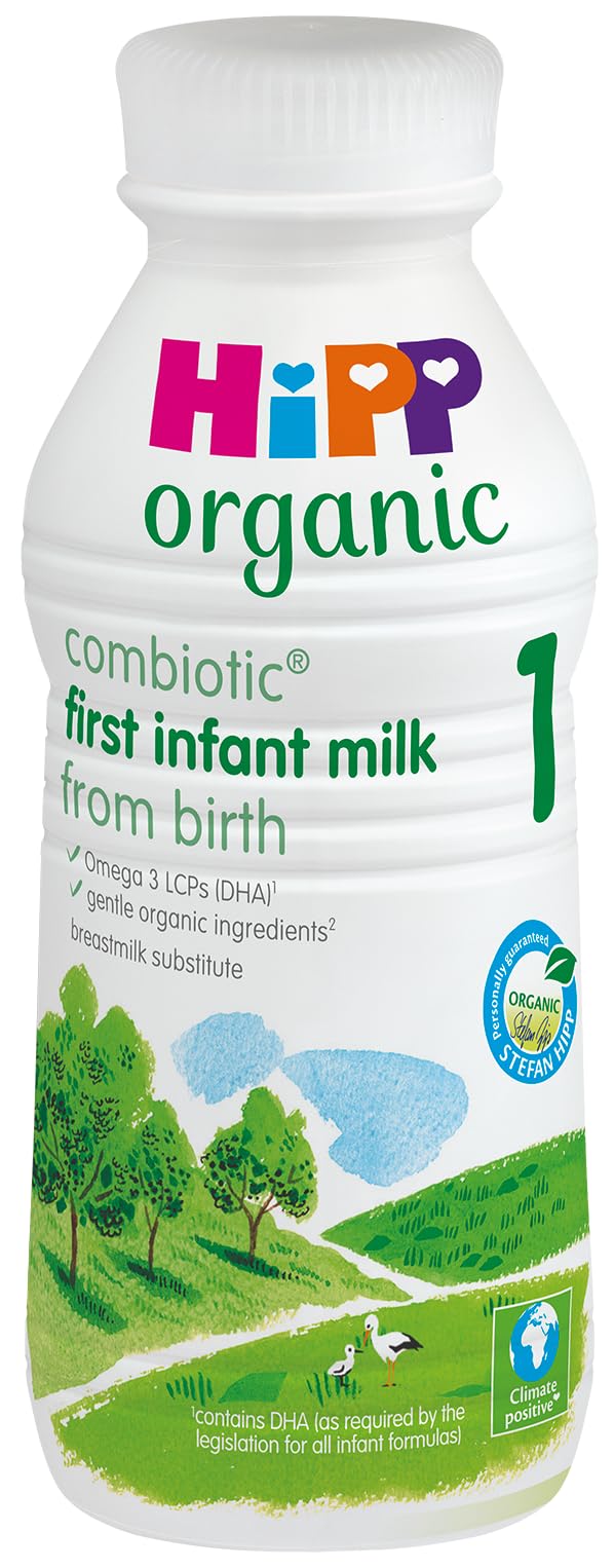 HiPP Organic 1 First Infant Baby Milk Powder Formula, from Birth, 800g (Pack of 6)