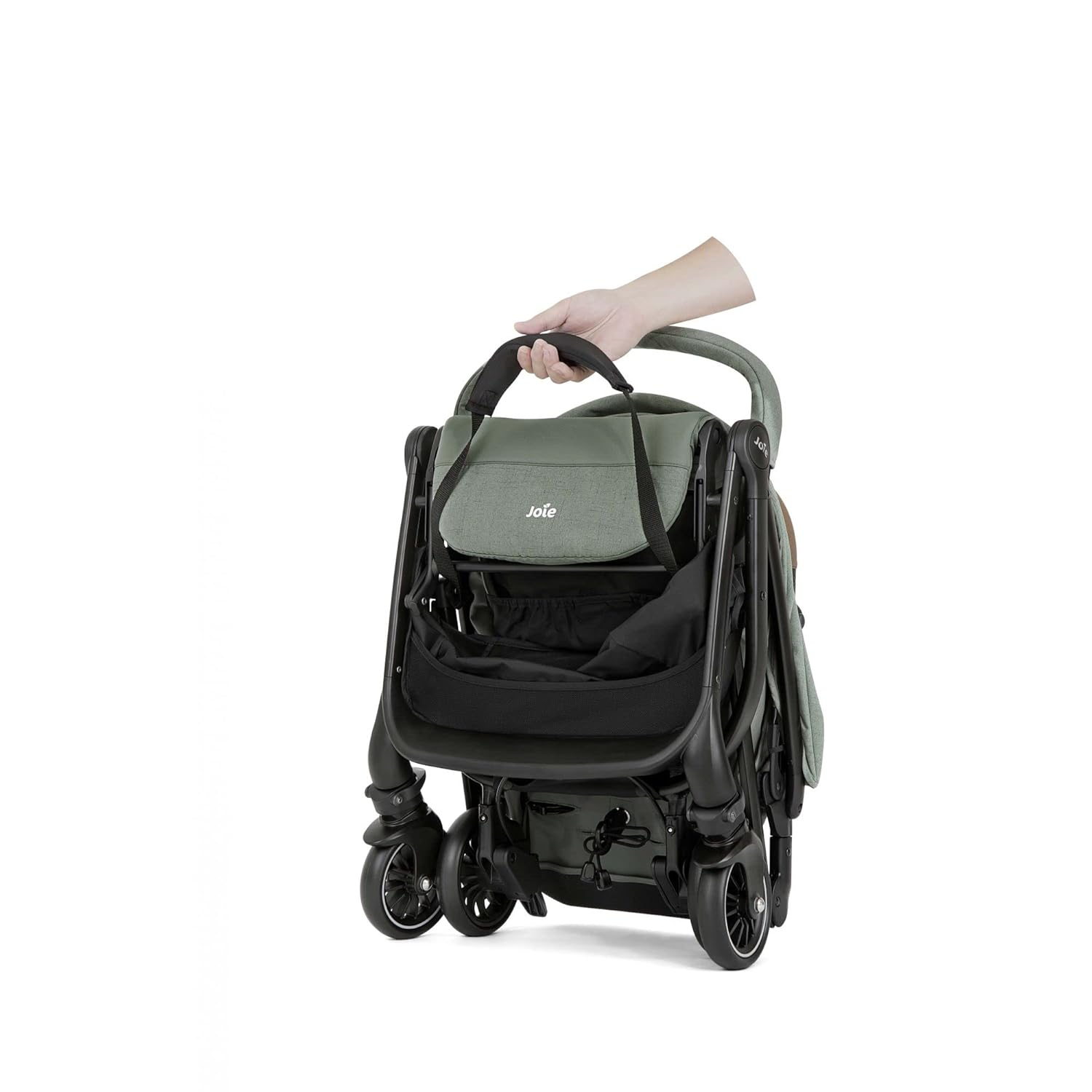 Joie Tourist 3in1 Compact Stroller - Compact Fold Pram with 5-Point Harness Lightweight Stroller for Baby Suitable from Birth to 15 kg, Approx 3 Years
