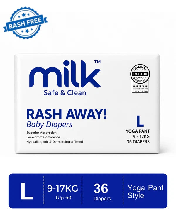 Milk Safe & Clean Rash Away Baby Diaper Pants