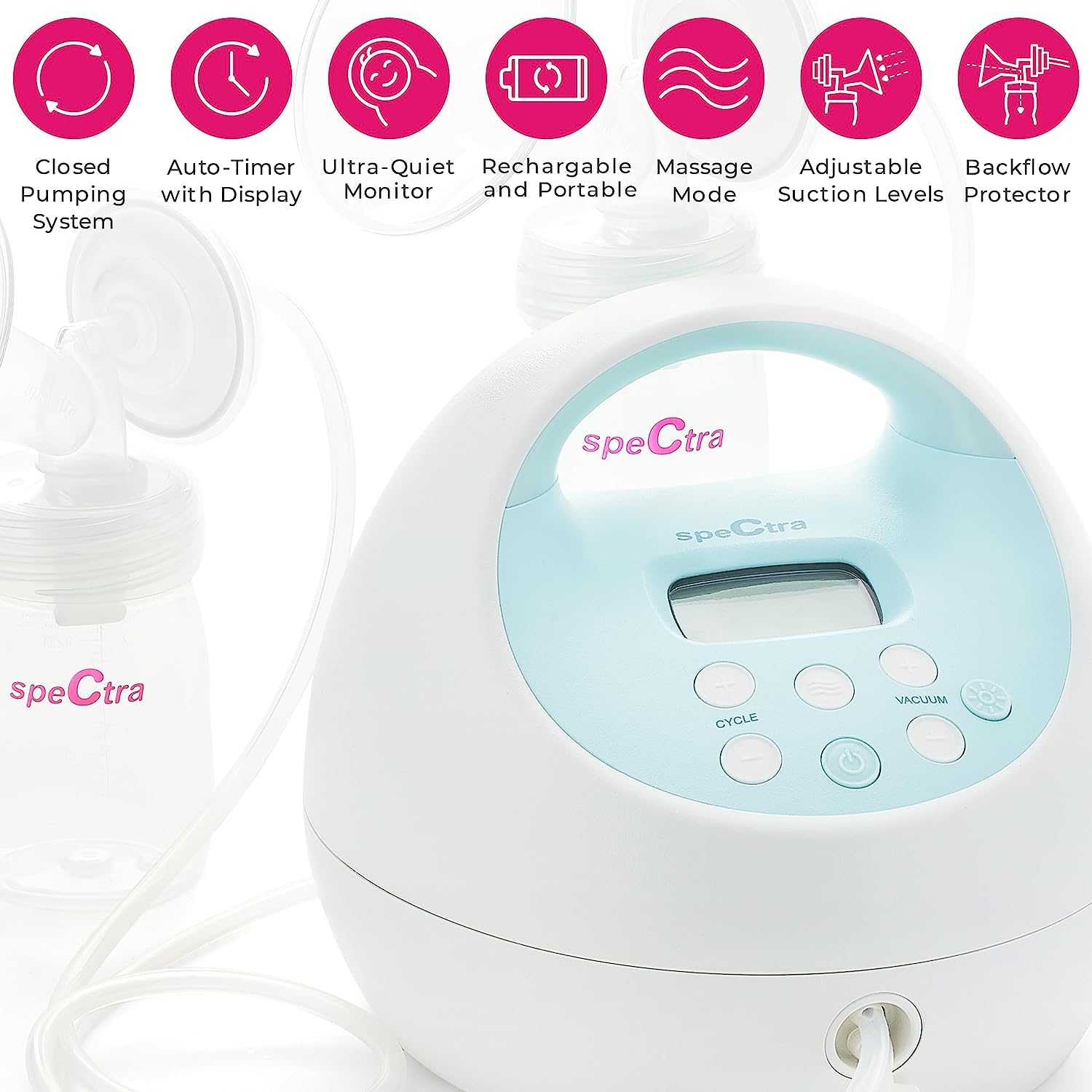 Spectra Baby USA S1 Plus Hospital Grade Double/single Breast Pump W Rechargeable Battery No Tote