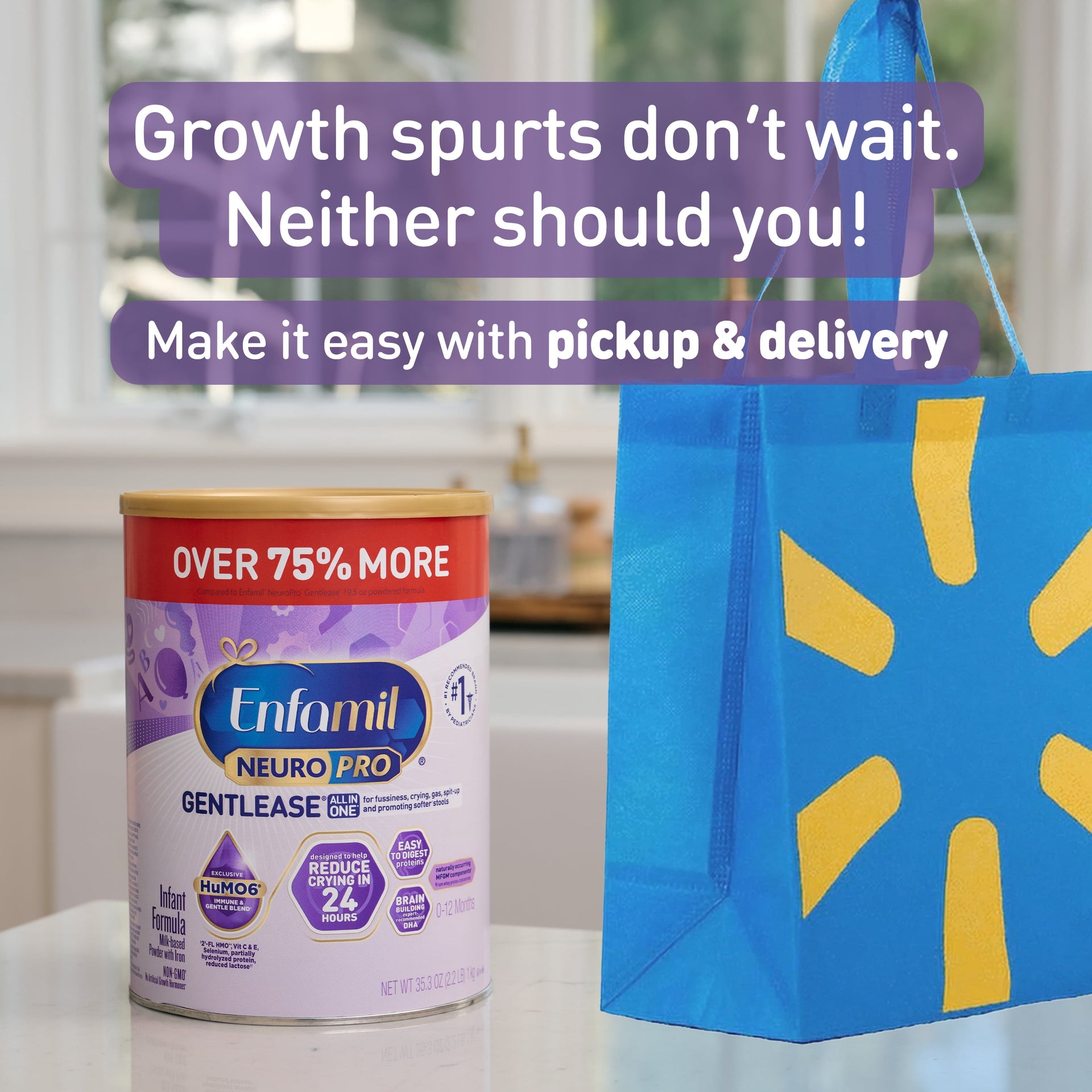 Enfamil NeuroPro Gentlease Baby Formula for Easing Fussiness, Gas, Spit-up in 24 Hrs, 35.3 Oz XL Value Can