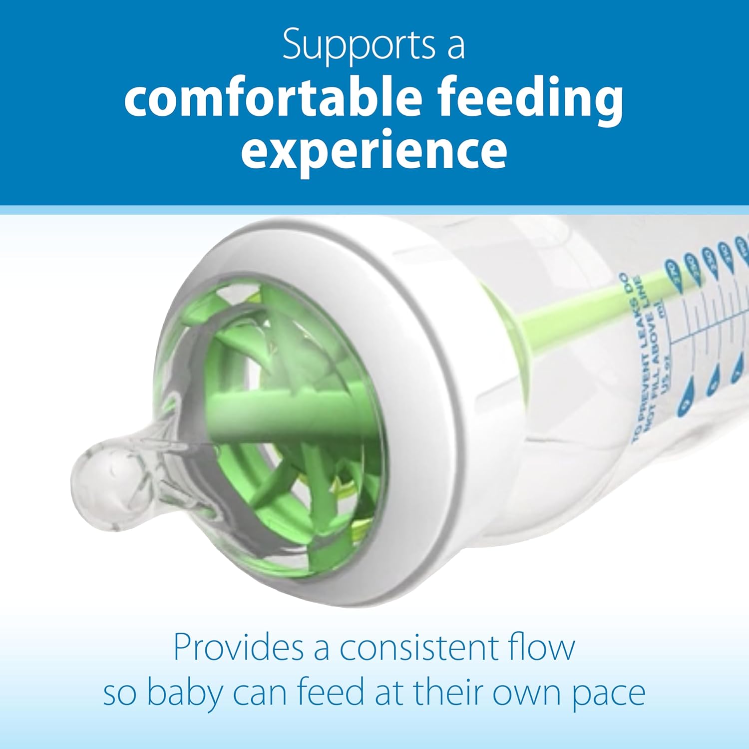 Dr. Brown's Options+ Wide Neck Baby Bottle Nipple (Pack of 1, Clear)