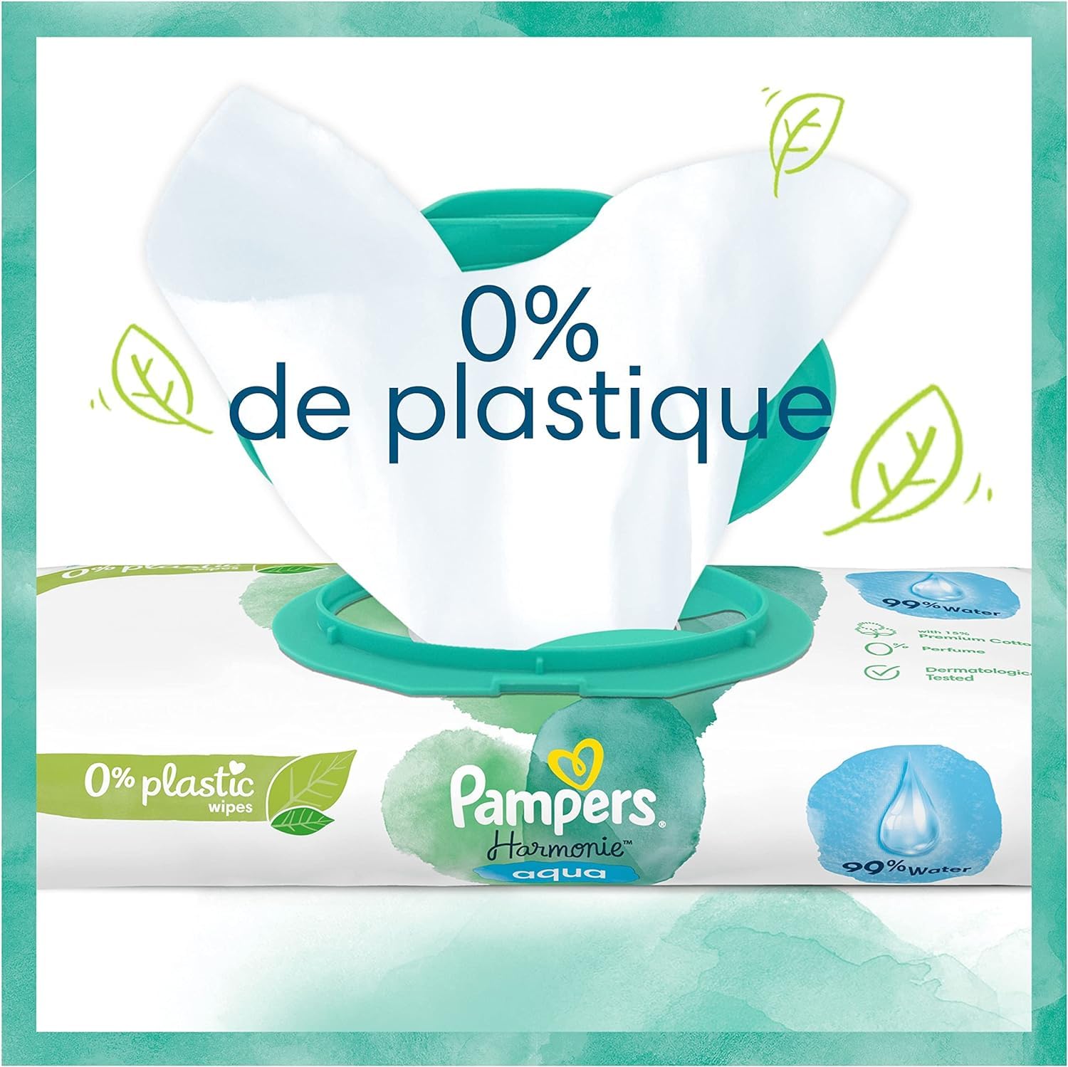MAMA UNIVERSE Imported Pamper s Harmonie Aqua Baby Water Wipes Plastic Free 1 Pack