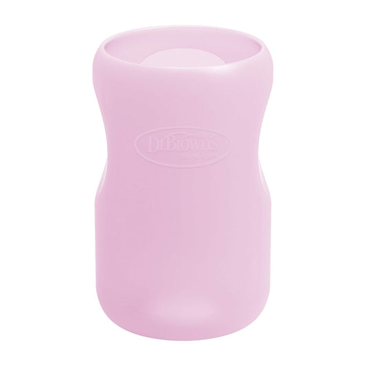 Dr. Brown's Wide Neck Glass Bottle Sleeve (Pink, 9 Oz)