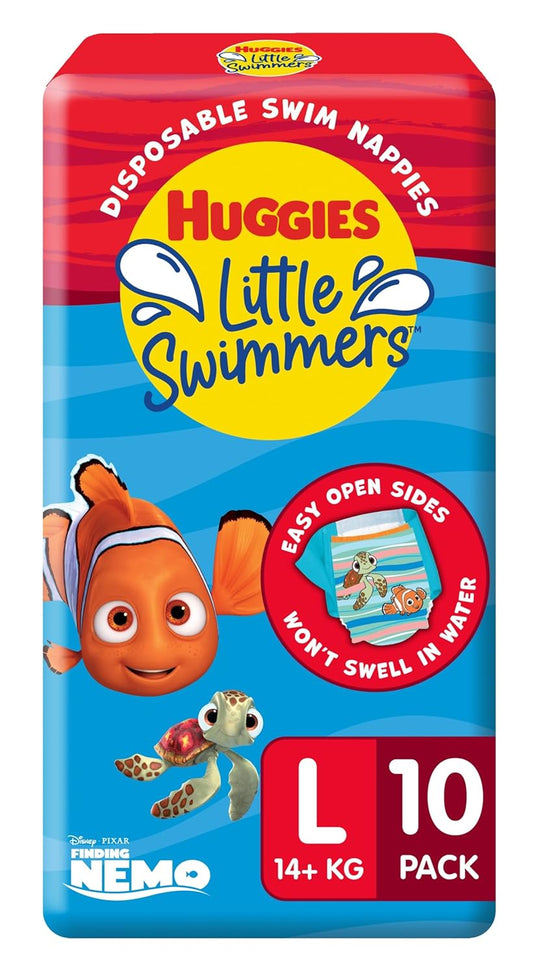 Huggies Little Swimmers Disposable Swim pants, Large, 10 Count Disney Character may be different