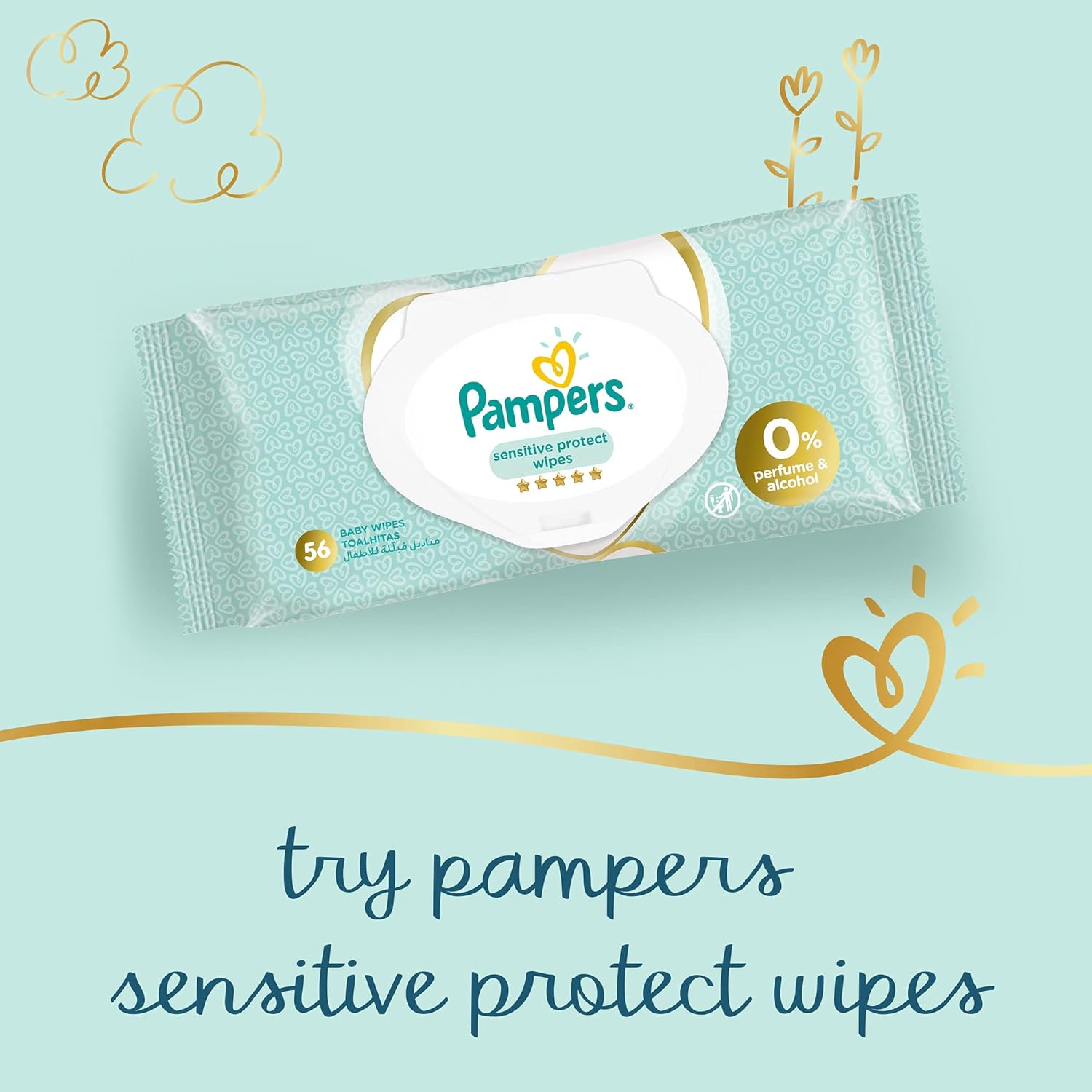 Pampers Premium Baby Care Diapers for Babies | (3-8 kg) | 46pcs Pack