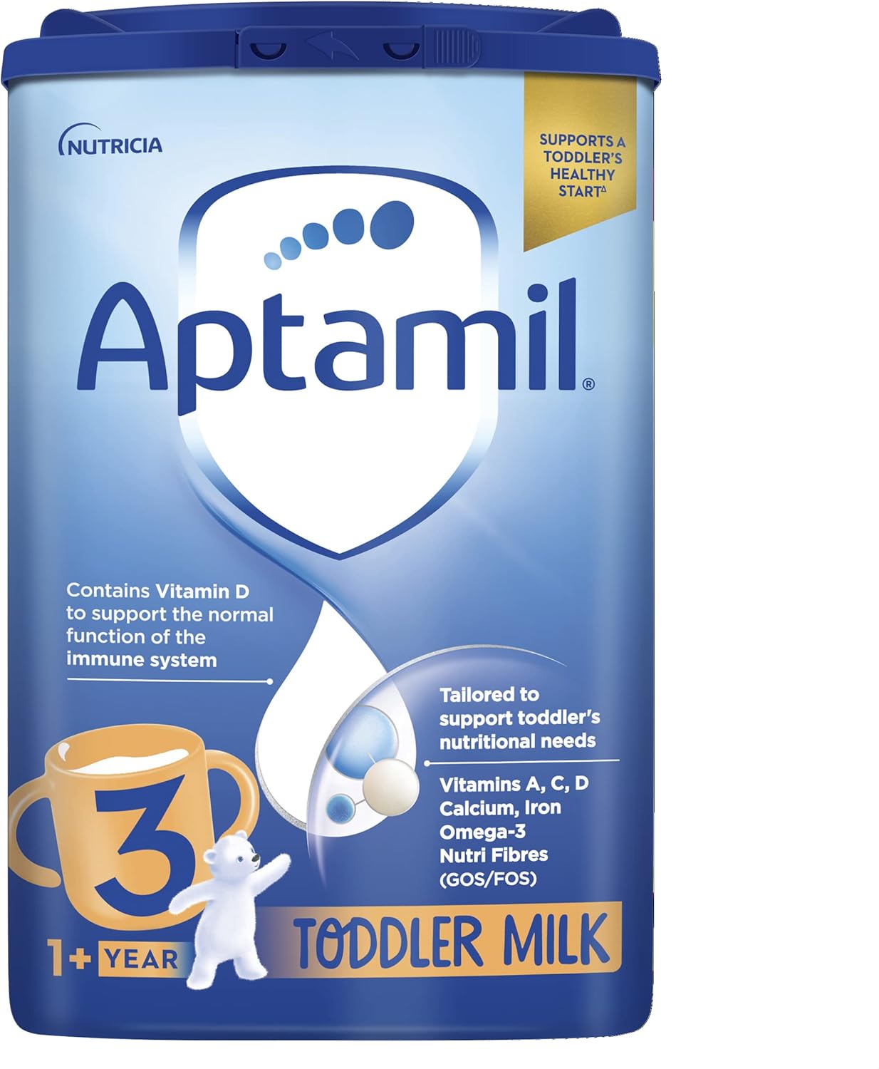 Aptamil 3 Toddler Baby Milk Powder Formula, 1-2 Years, 800g