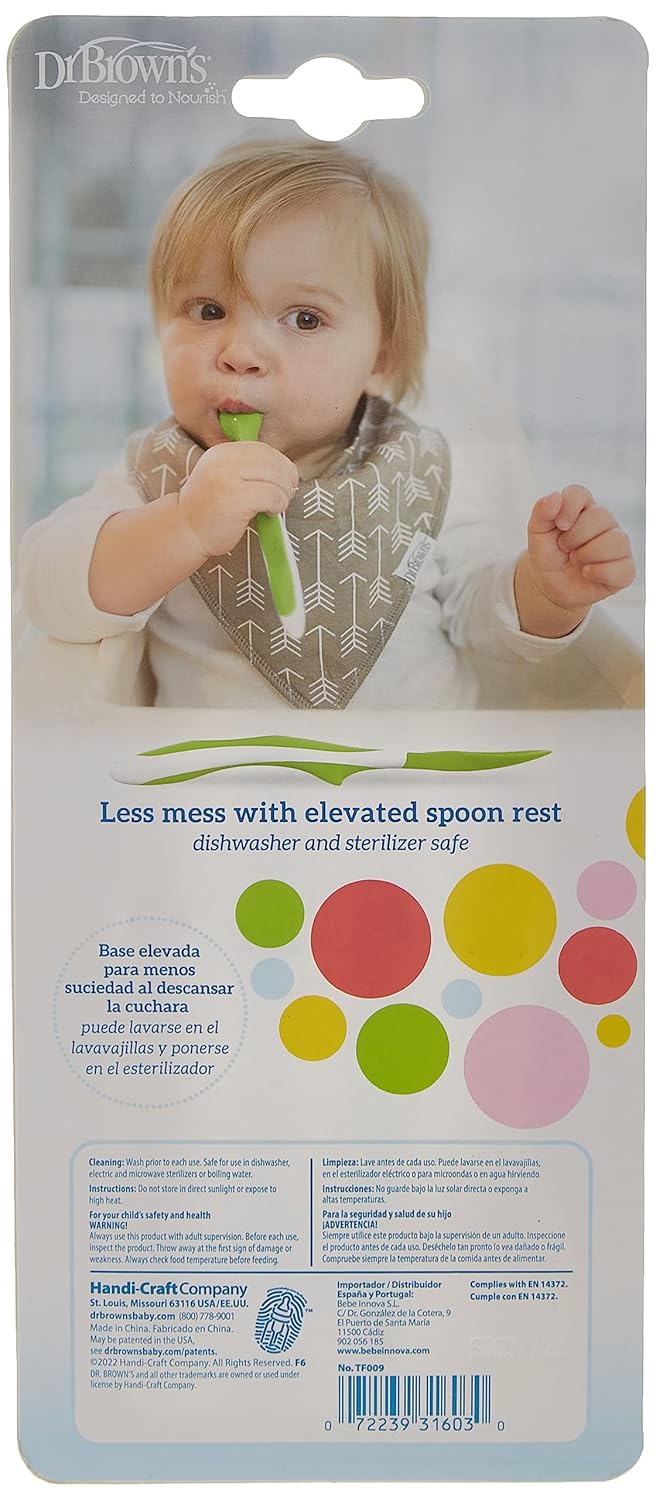 DR Browns Soft-Tip Spoon, Yellow/Green/Purple/Red