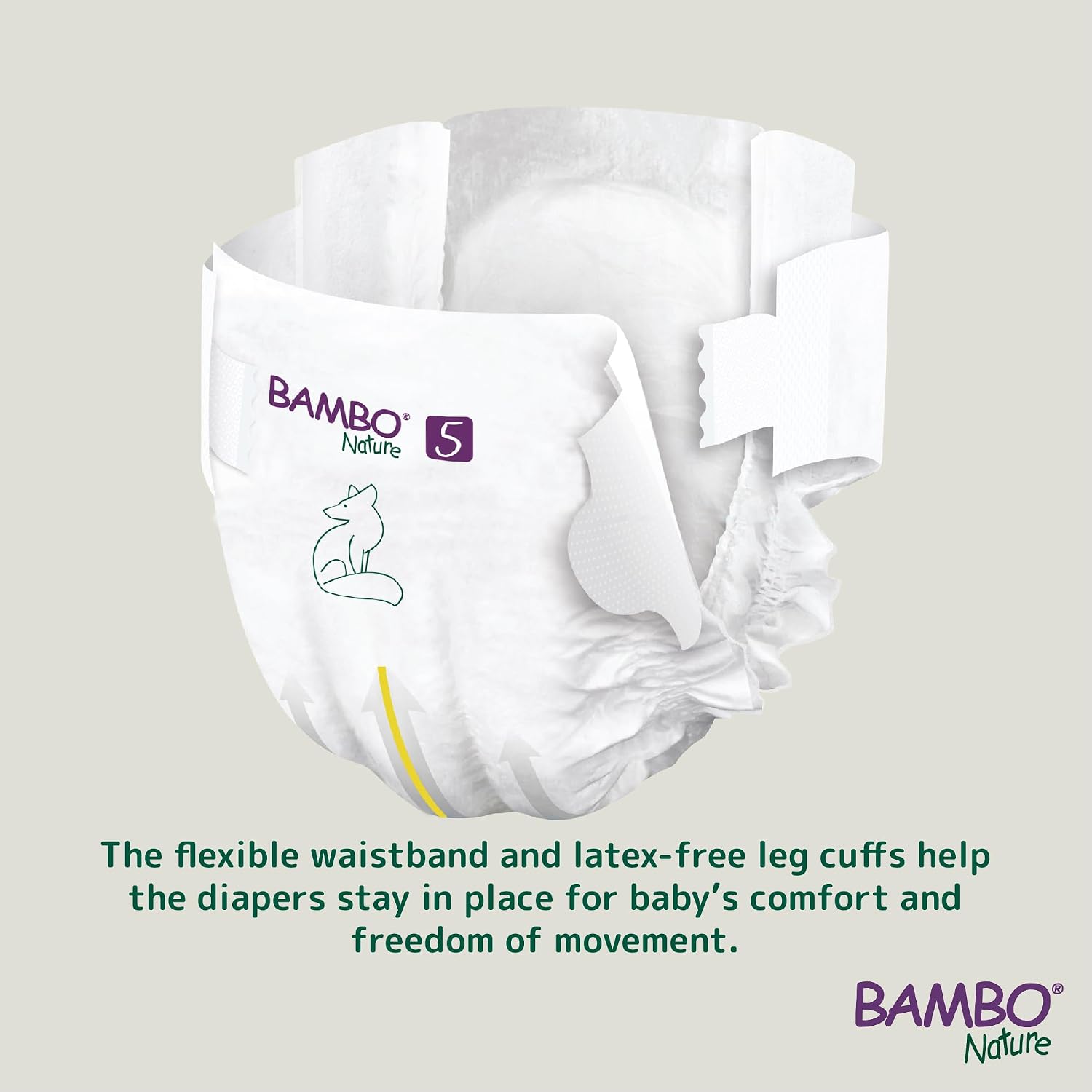Bambo Nature Premium Baby Tape Diapers for Baby XL Size (12-18 Kgs), Super Absorbent, Breathable, Extra Soft, Dermatologically Tested, Hypoallergenic Nappies With Wetness Indicator, 22 Count