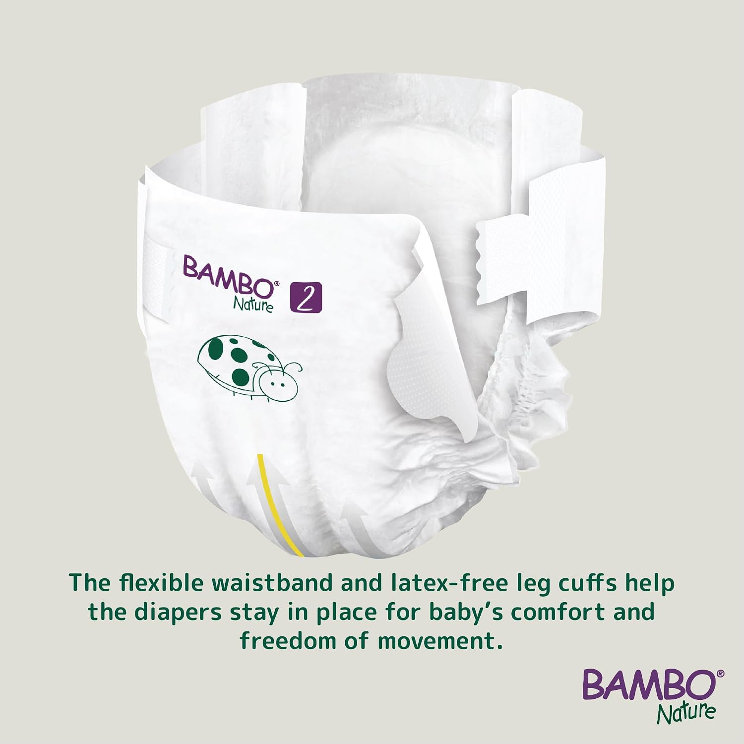 Bambo Nature Premium Baby Tape Diapers for Baby Small Size (3-6 Kgs) - Super Absorbent, Breathable, Extra Soft, Dermatologically Tested, Hypoallergenic Infant Nappies With Wetness Indicator, 30 Count
