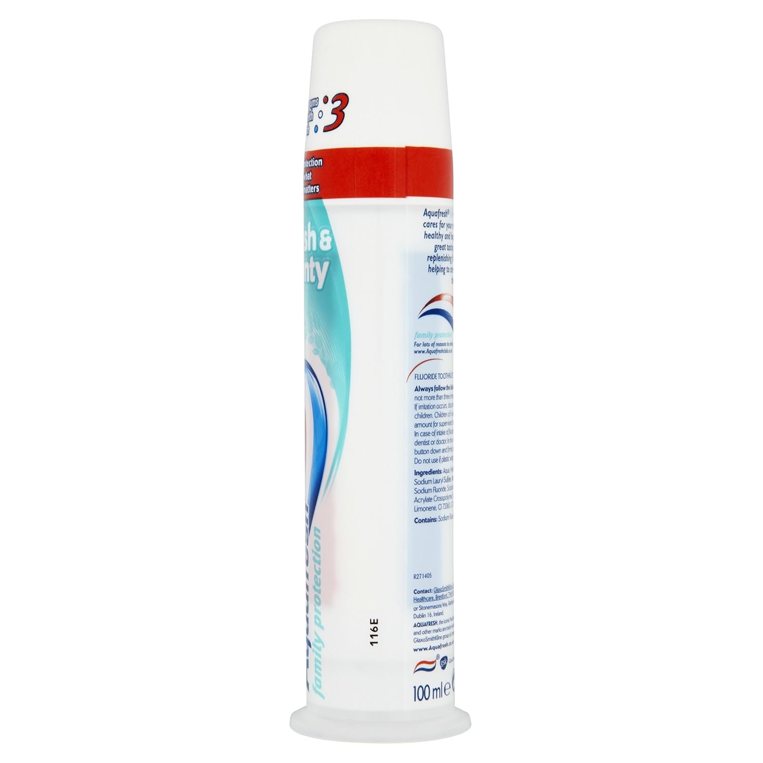 fresh Family Protection Fresh and Minty Toothpaste Pump (100ml)