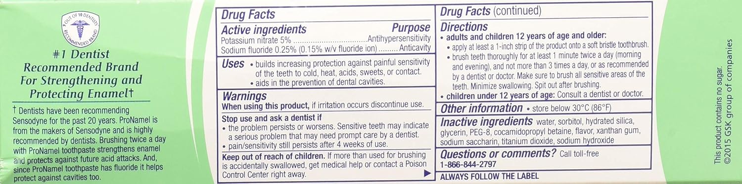 Sensodyne ProNamel Mint Essence Toothpaste, 4 oz.
