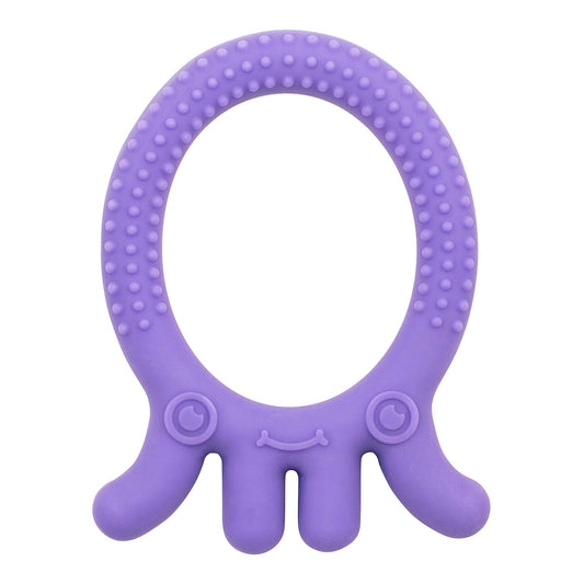 Dr. Brown's Flexees Friends Silicone Teether (40 ml, Pack of 1, Purple)