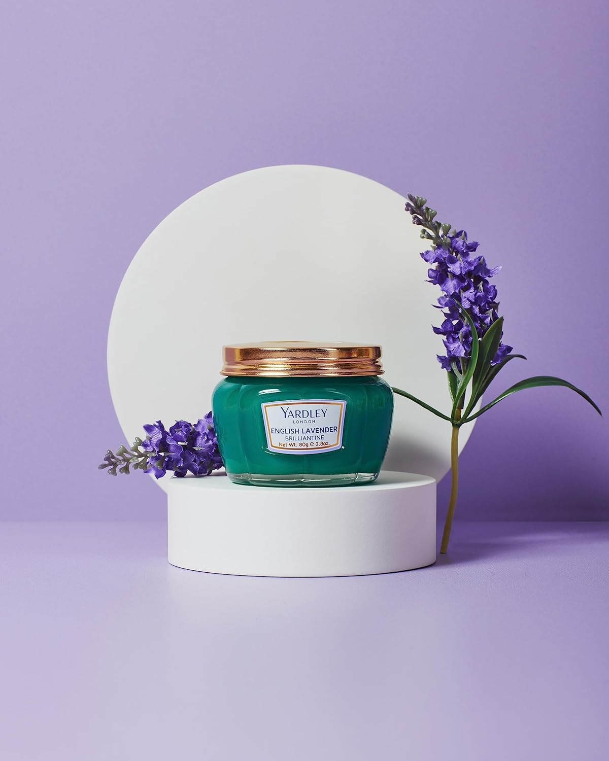 Yardley London English Lavender Brilliantine For Women, 80G, Cream