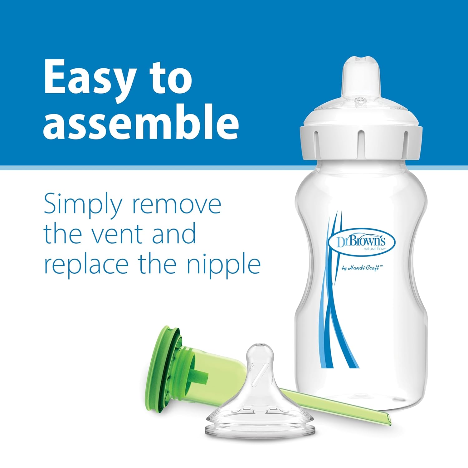 Dr. Brown's Wide Neck Bottle Sippy Spout (Set of 2 Spouts)