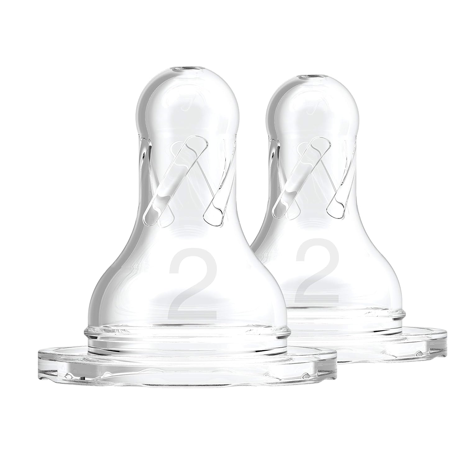 Dr. Brown's Natural Flow Narrow Neck Nipple, Set of 2 (Level 2 (2 Nipples))