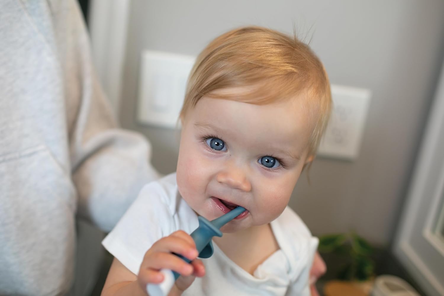 DR. Browns Cepillo de Dientes Natural Flow Azul