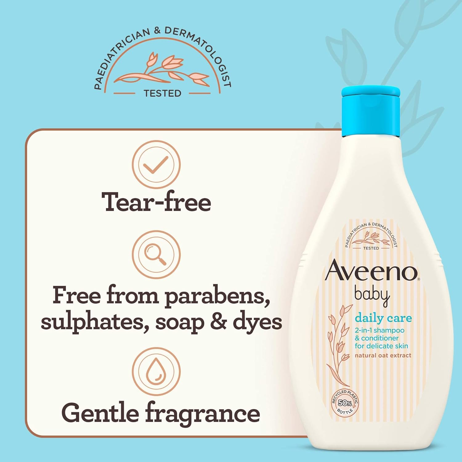 Aveeno Baby Daily Care 2 in 1 Shampoo & Conditioner 250 ml