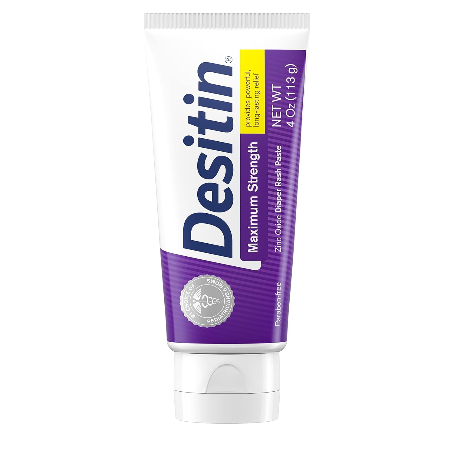 Desitin Baby Diaper Rash Maximum Strength Original Paste, 4 Oz Tube